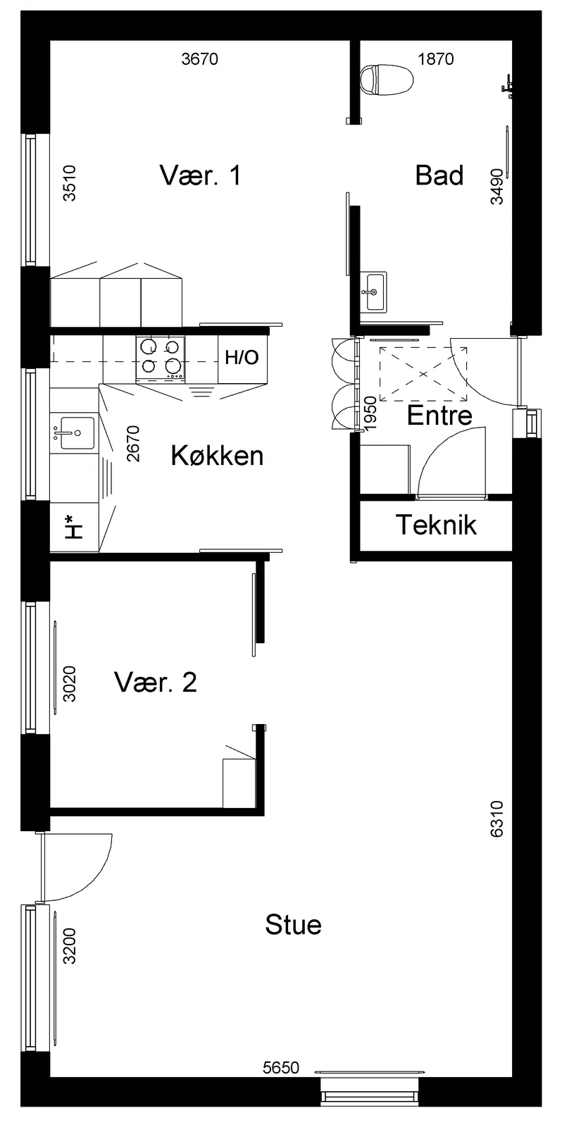 3-room townhouse in 6893 Hemmet image 2