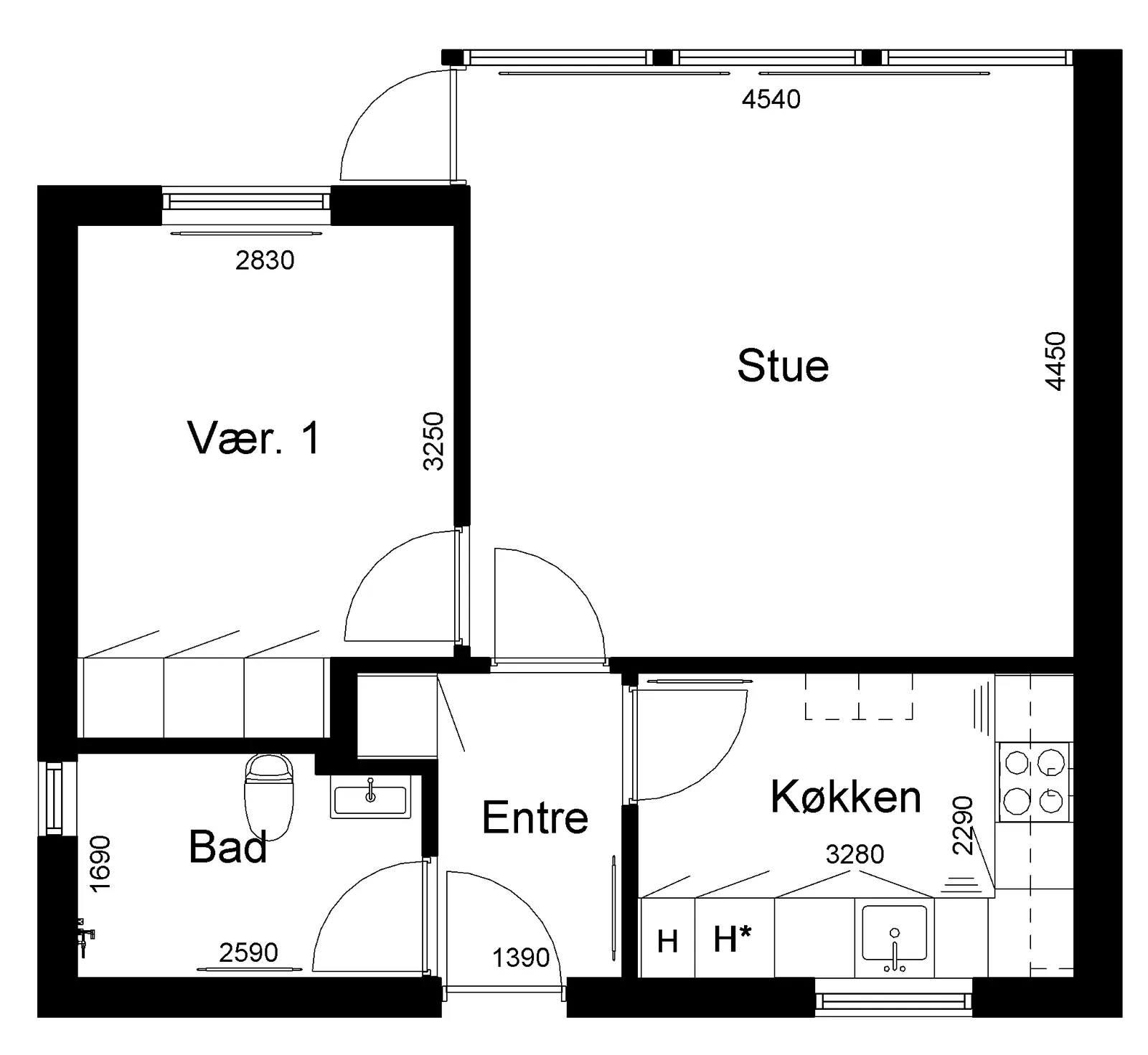 2-værelses rækkehus i 7673 Harboøre billede 2