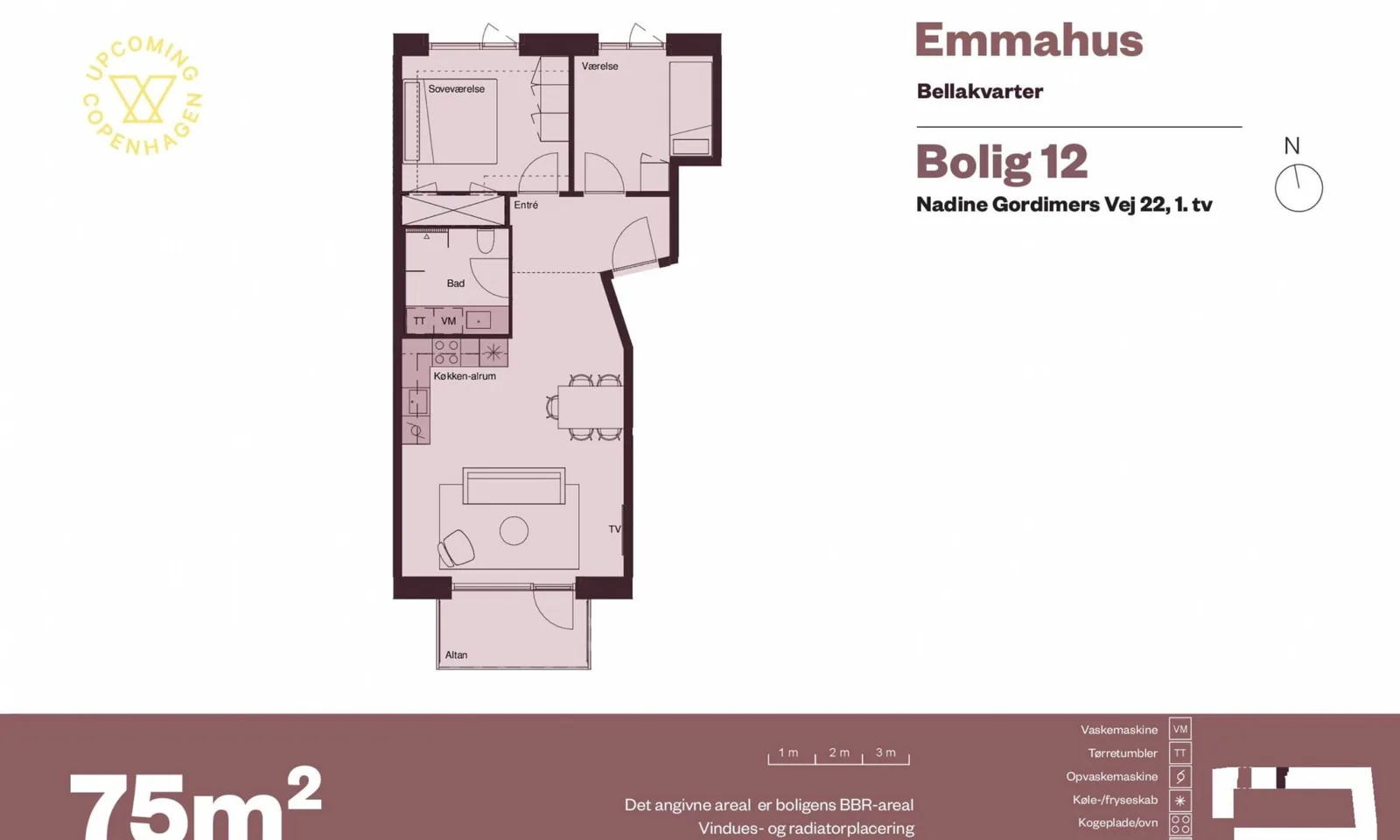 3-værelses lejlighed med elevator i 2300 København S billede 2