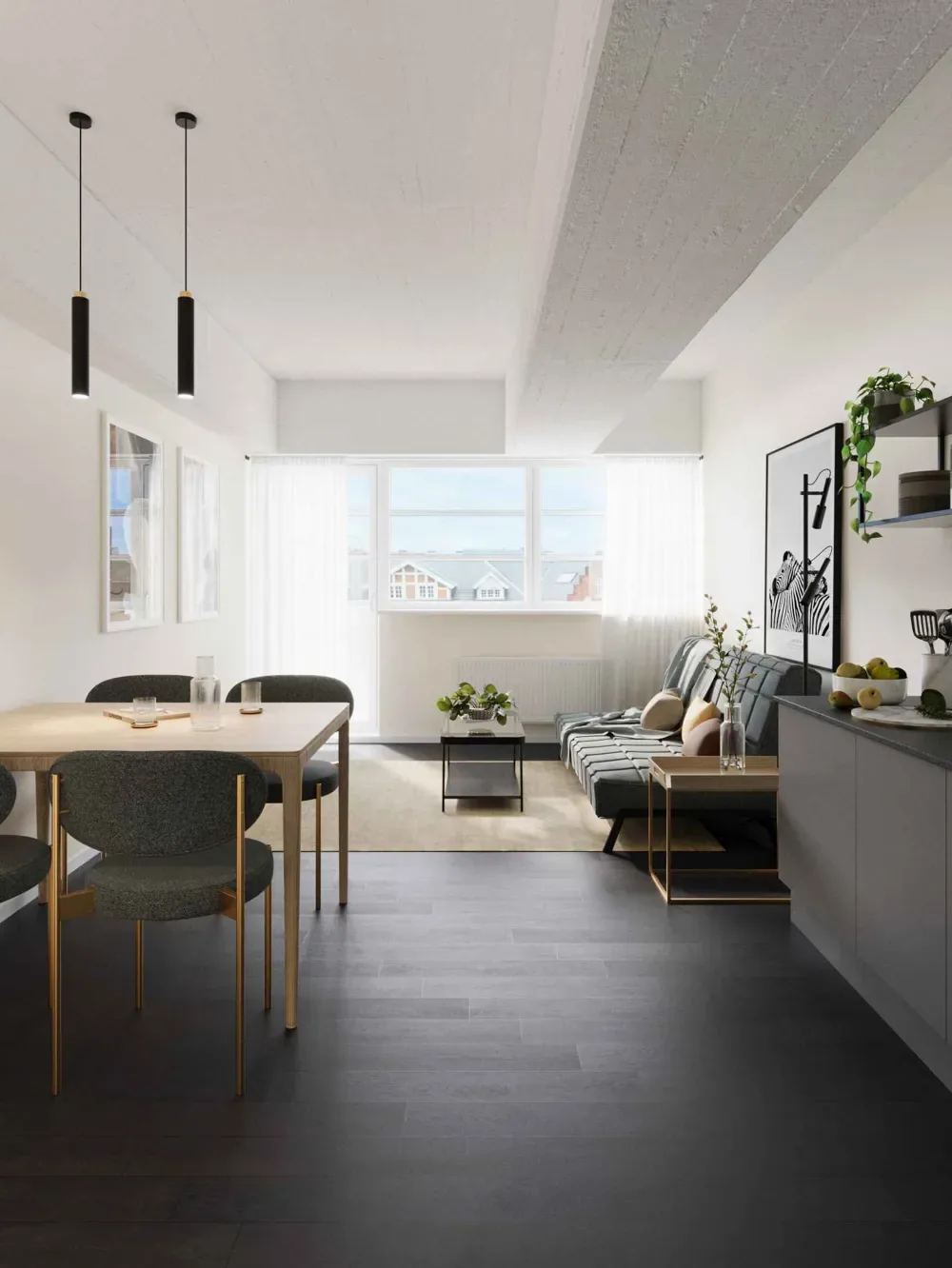 1-værelses lejlighed med terrasse i 2100 København Ø billede 2