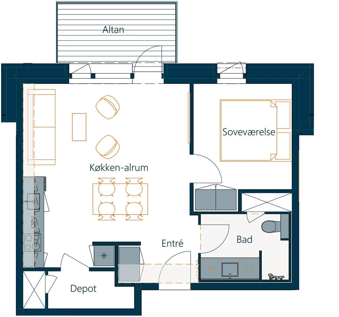 2-room apartment in 2605 Brondby image 5