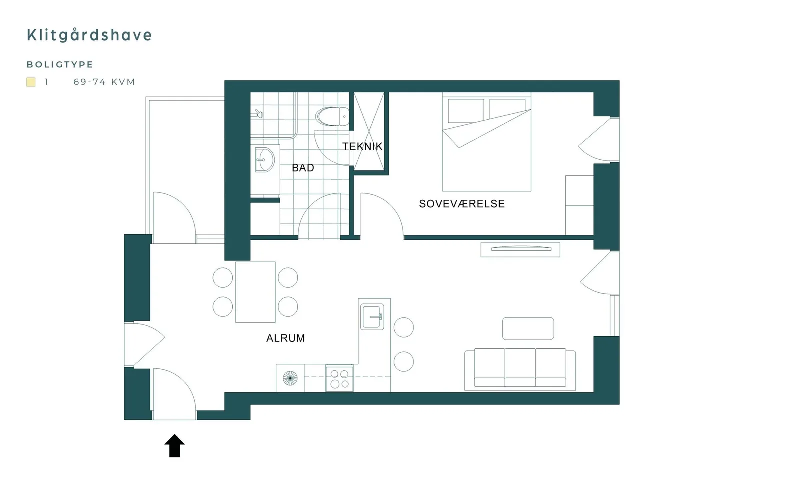 2-room apartment with an elevator in 8240 Risskov image 2
