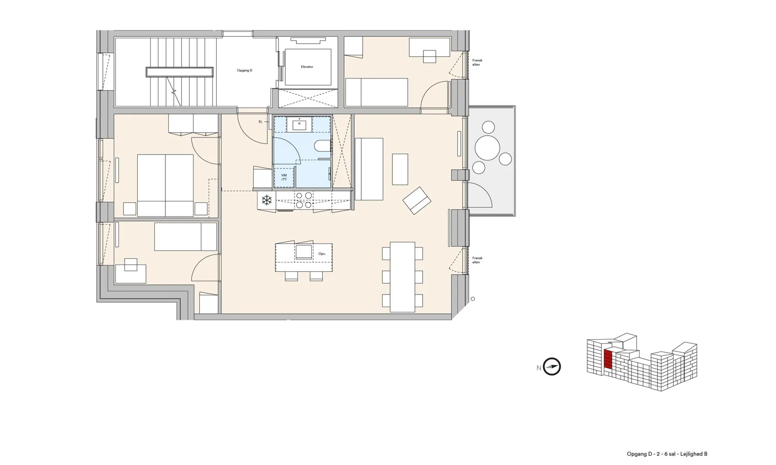 4-værelses lejlighed med elevator i 2300 København S billede 3