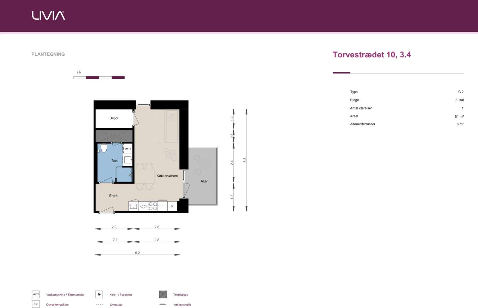 1-room apartment in 2740 Skovlunde image 3