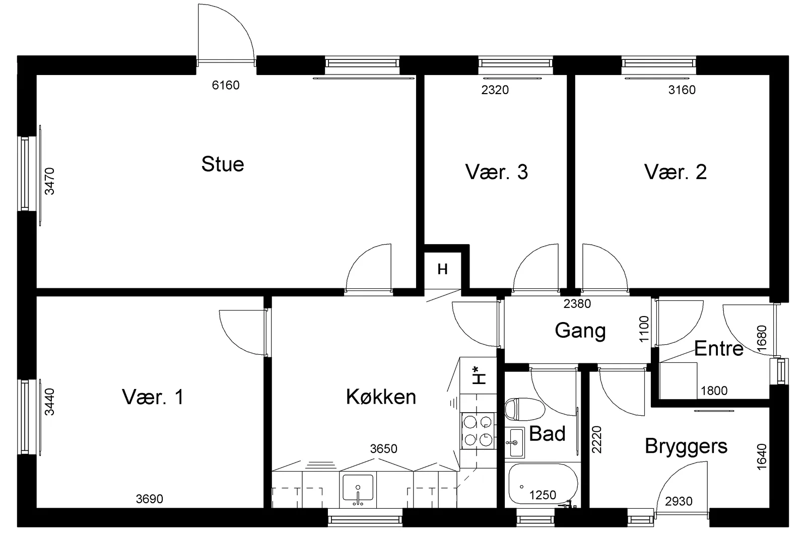 4-room townhouse in 6971 Spjald image 2
