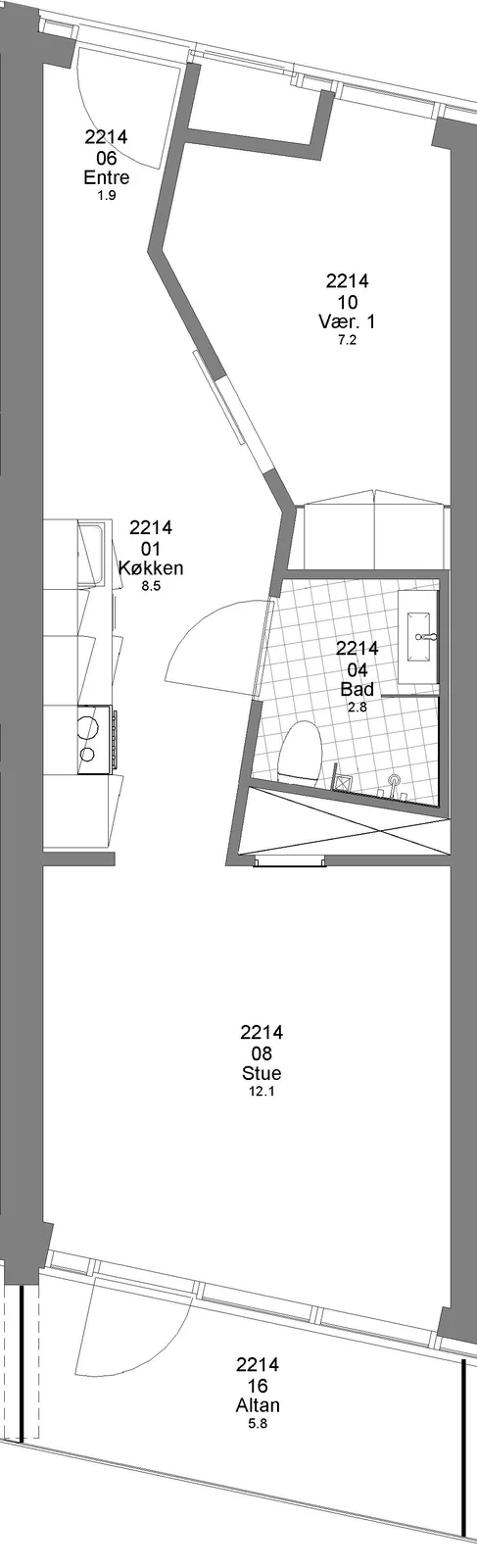 2-room apartment in 7400 Herning image 2