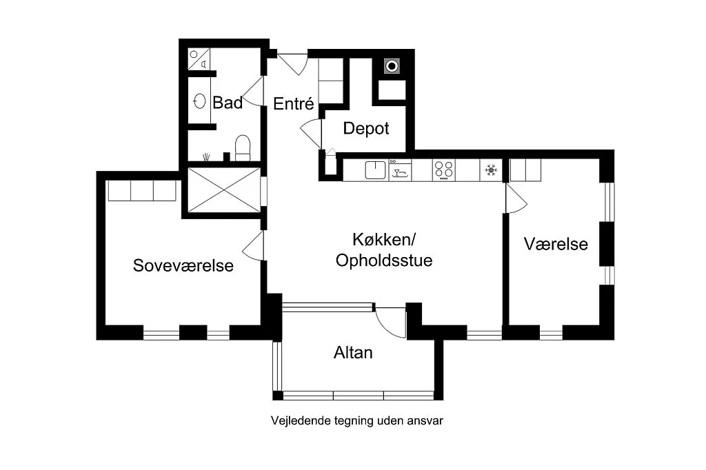3-værelses lejlighed i 2300 København S billede 3