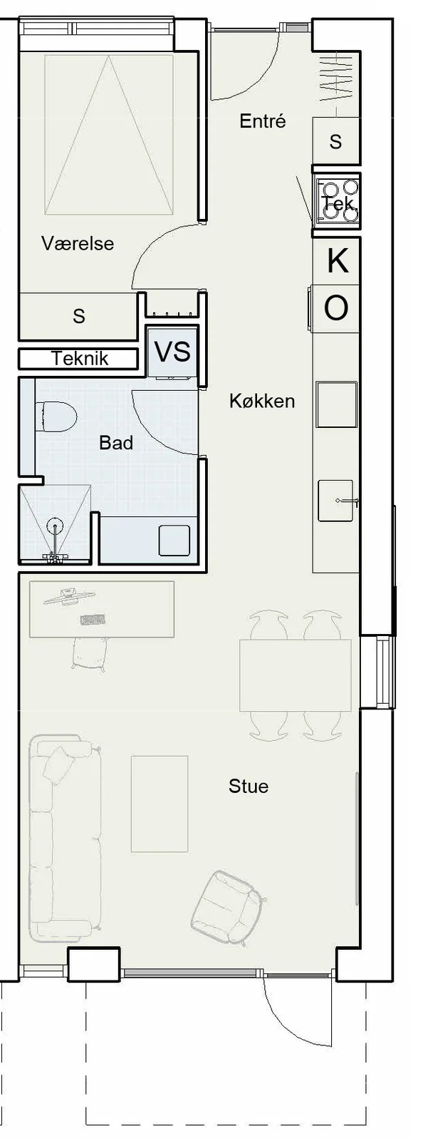 4-room apartment with a balcony in 4760 Vordingborg image 4