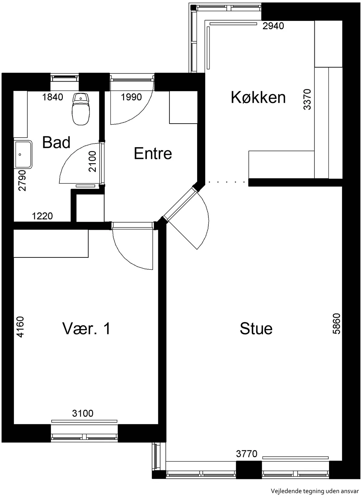 2-room apartment in 7870 Roslev image 1