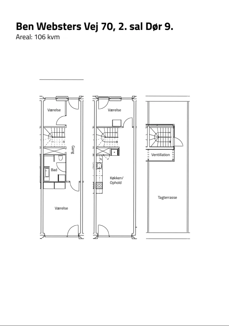 4-værelses lejlighed med elevator i 2450 København SV billede 6