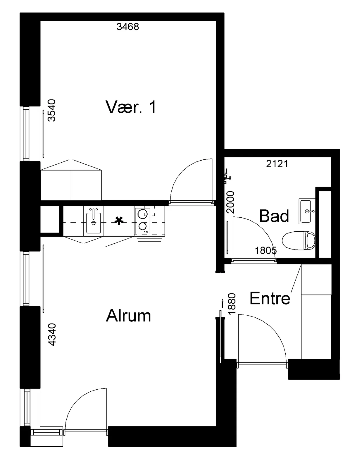 2-room apartment in 7430 Ikast image 2