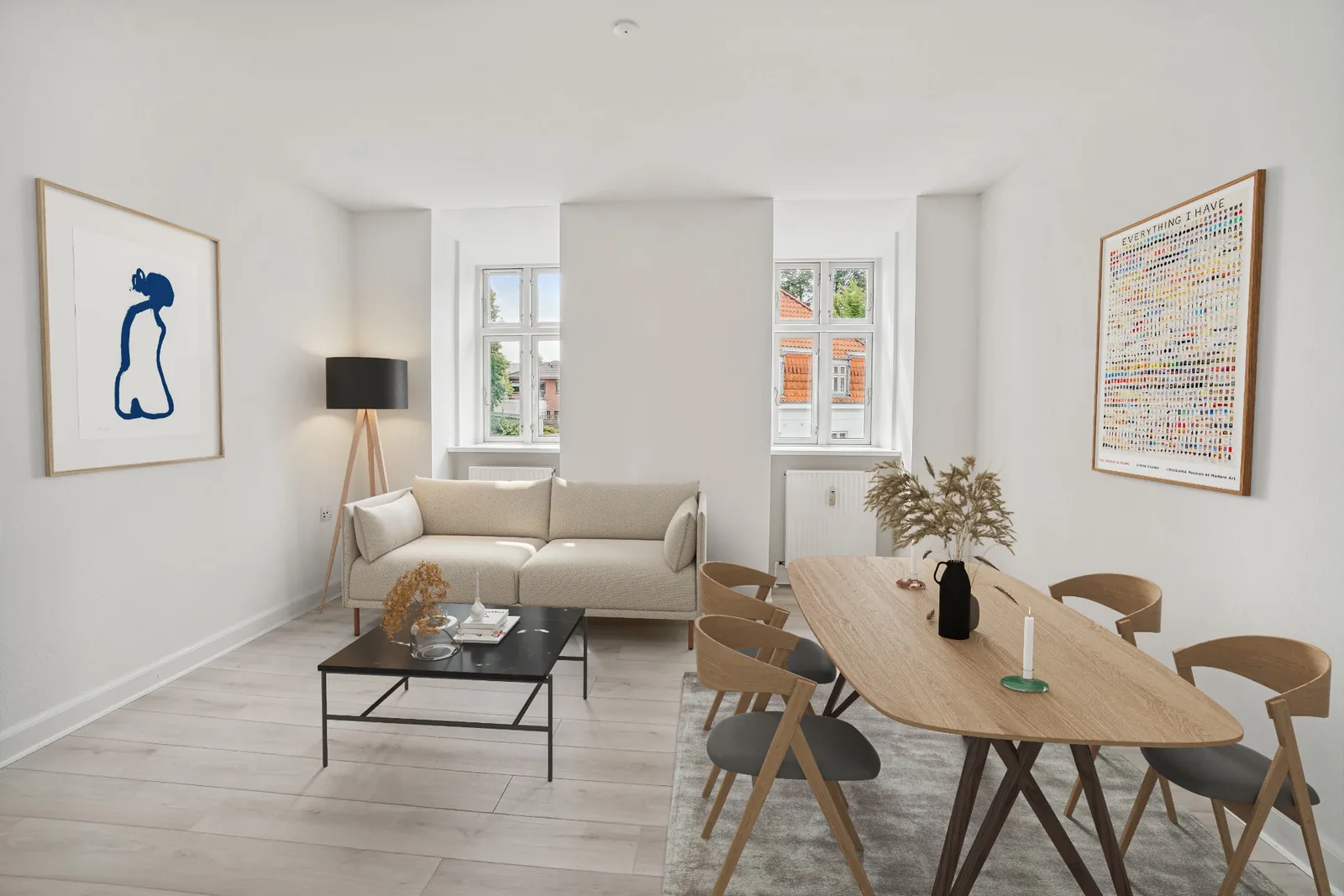 2-værelses lejlighed med terrasse i 6000 Kolding