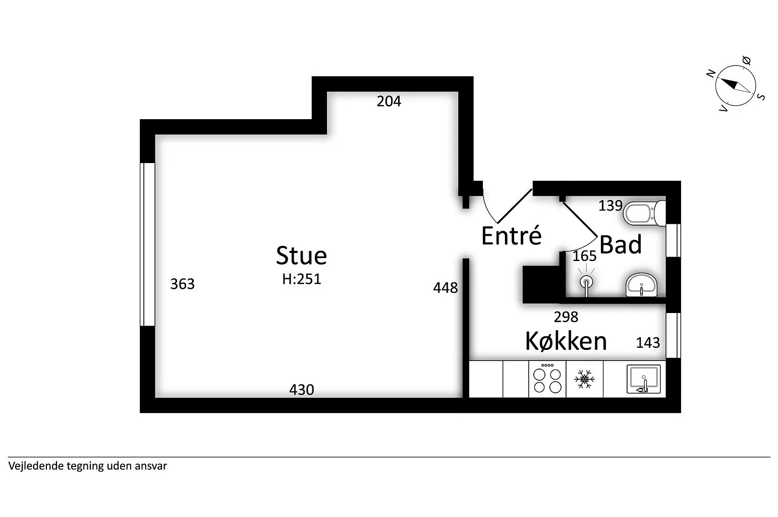 1-room apartment with parking in 6000 Kolding image 6